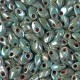 Miyuki long Magatama beads 4x7mm - Picasso seafoam green luster LMA-4514L